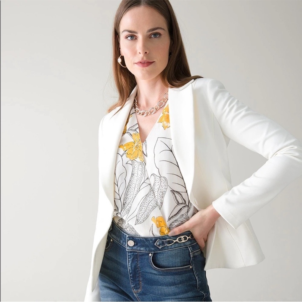 1901 white blazer
